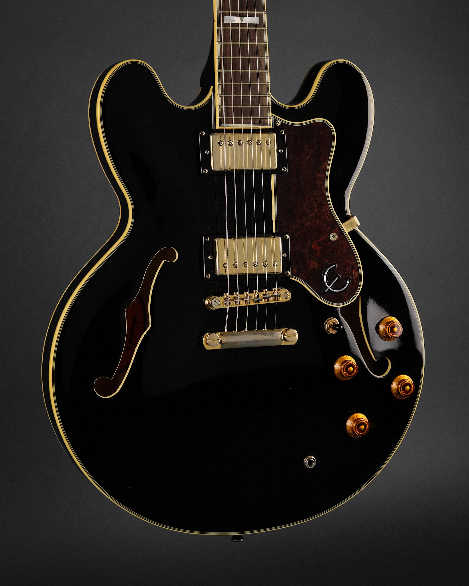 2014 Epiphone Sheraton II Ebony – Replay Guitars