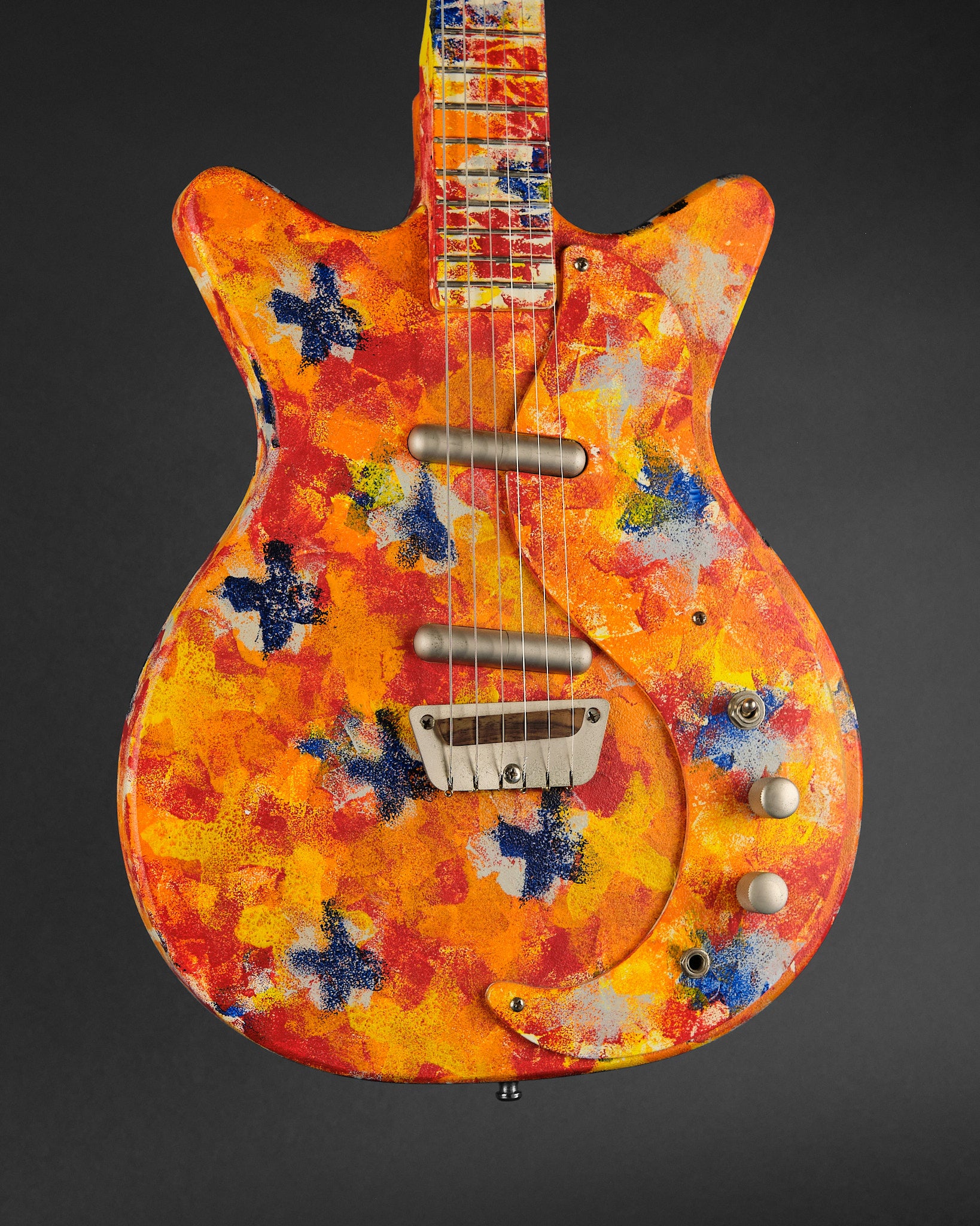 ギター Danelectro DC59 Psychedelic Eric Clapton Danelectro DC-59 Eric Clapton Psychedelic (Second-Hand) – Replay