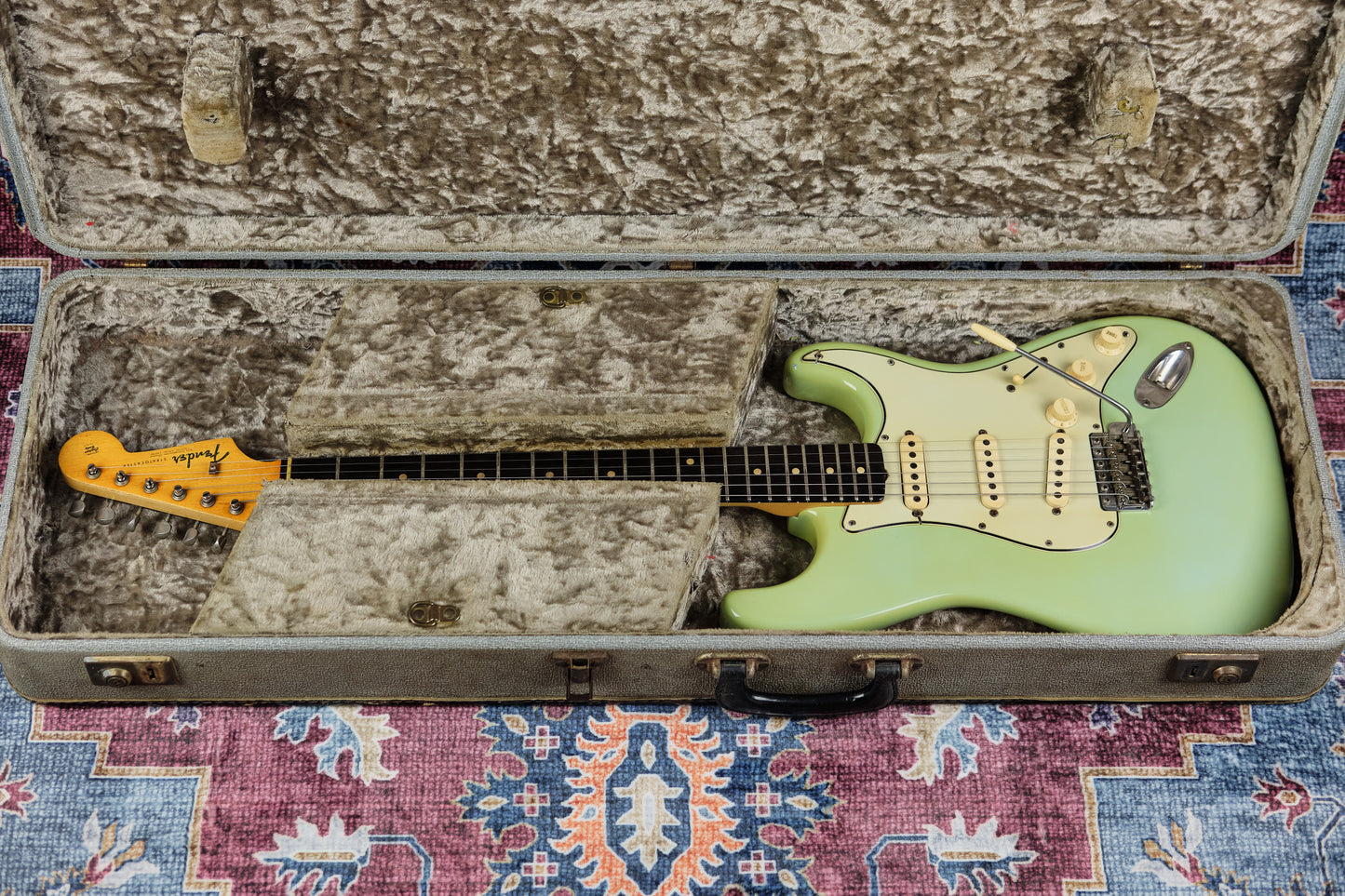 1963/64 Fender Stratocaster L Series Sonic Blue Refin