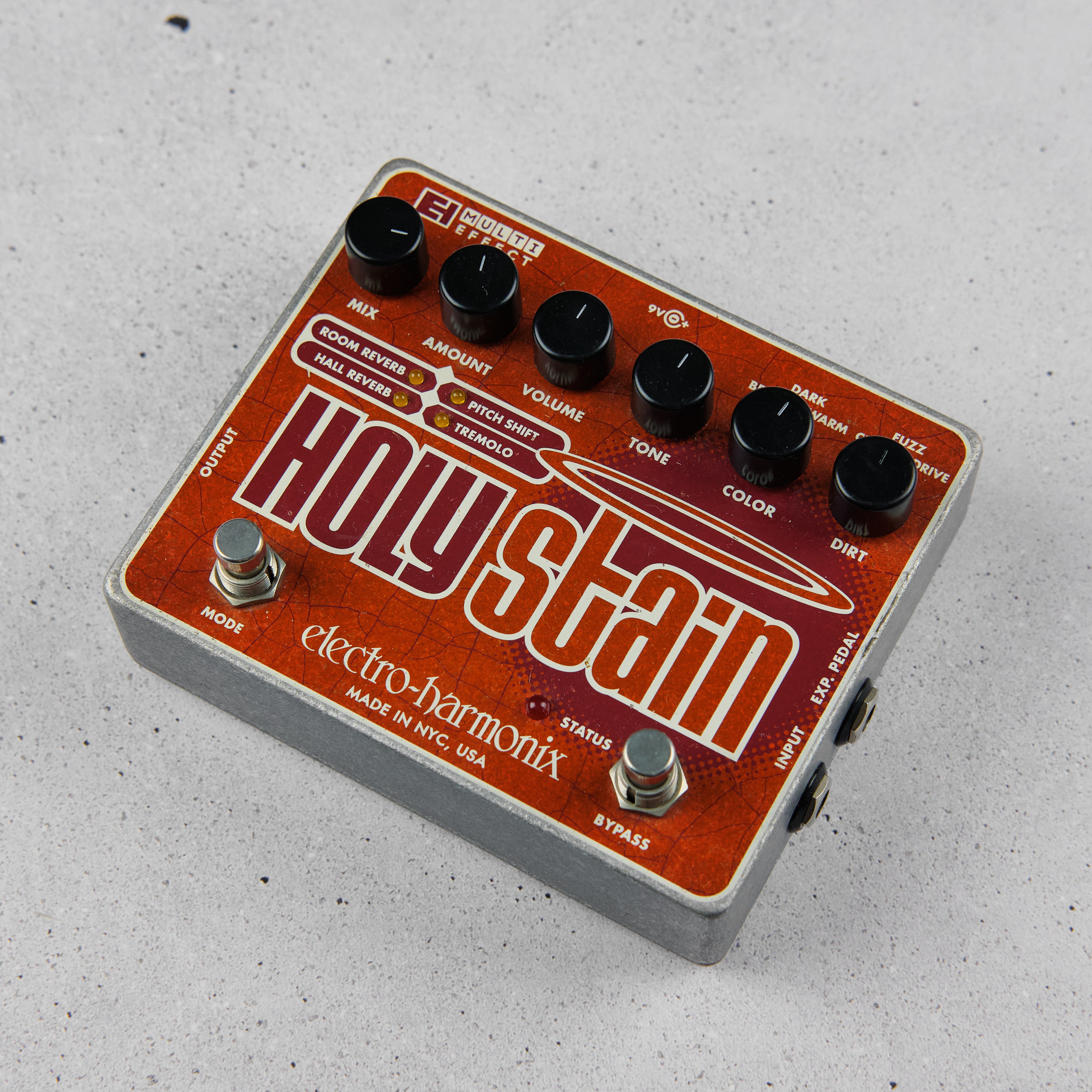 holy stain pedal Electro Harmonix Holy Stain Distortion/Reverb/Pitch/Tremolo Multi-Effe – Replay Guitars