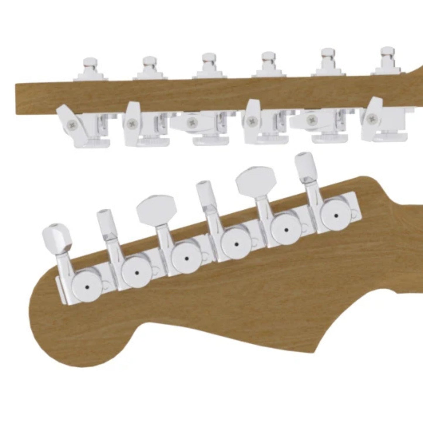 Hipshot Griplock Closed 6-In-Line Tuning Machines