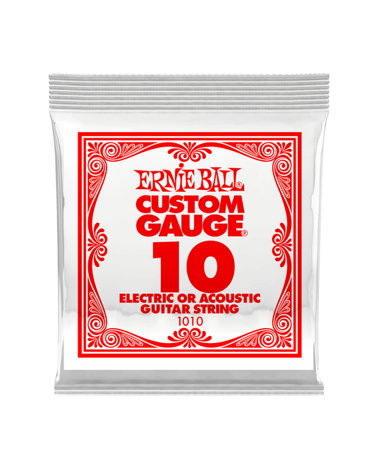 Ernie Ball Electric Guitar Single Strings - Plain Steel