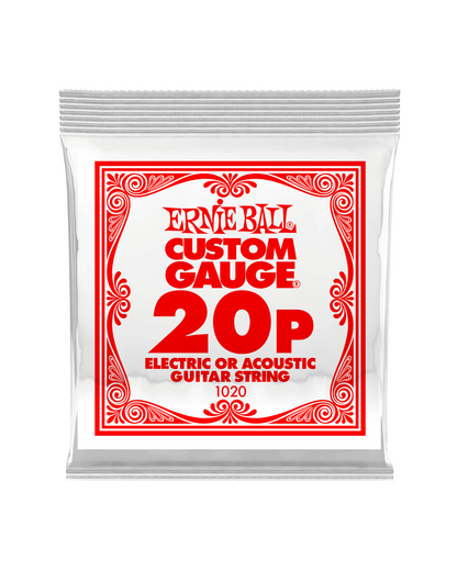 Ernie Ball Electric Guitar Single Strings - Plain Steel