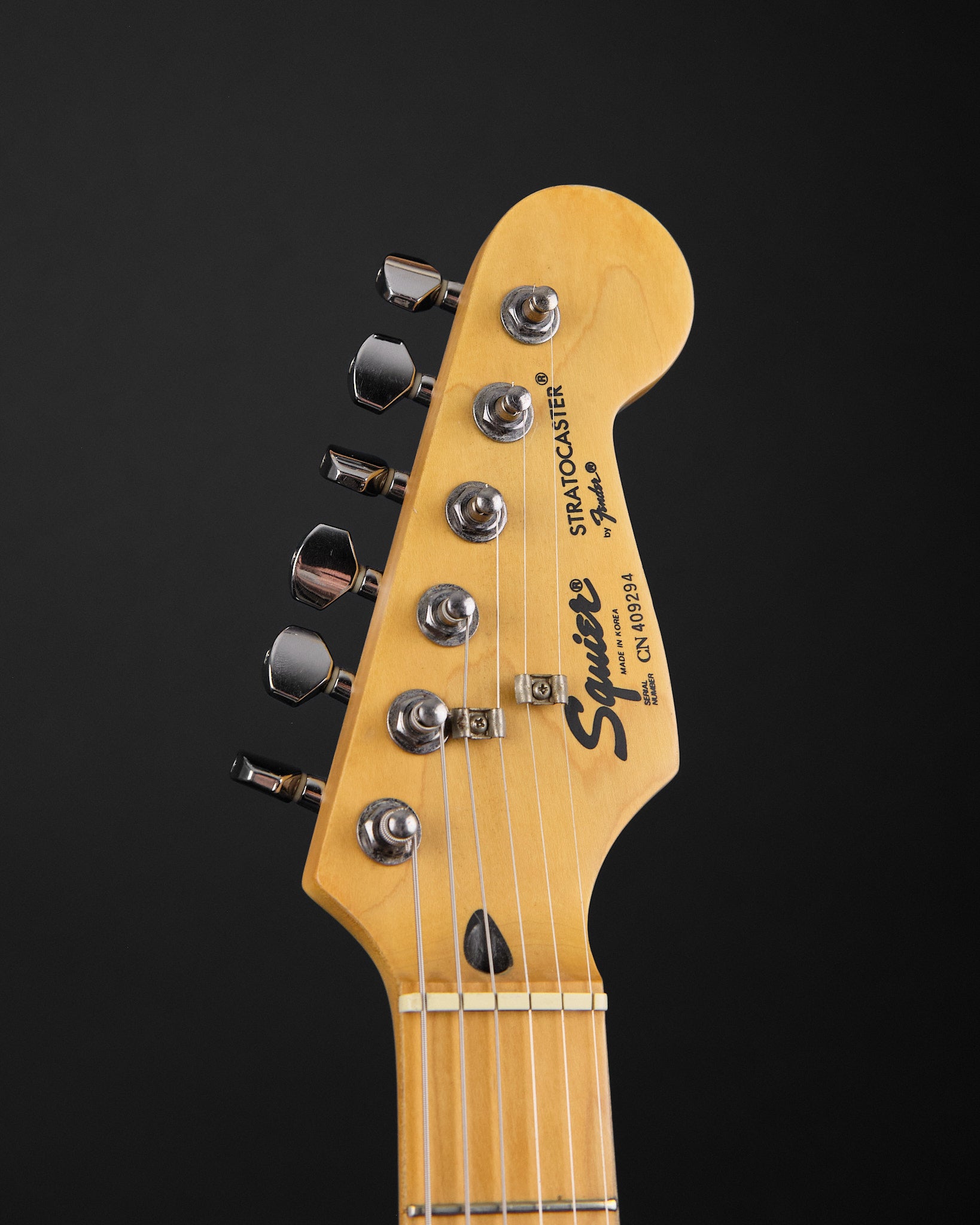 1990s Squier MIK Stratocaster HSS Yellow – Replay Guitars