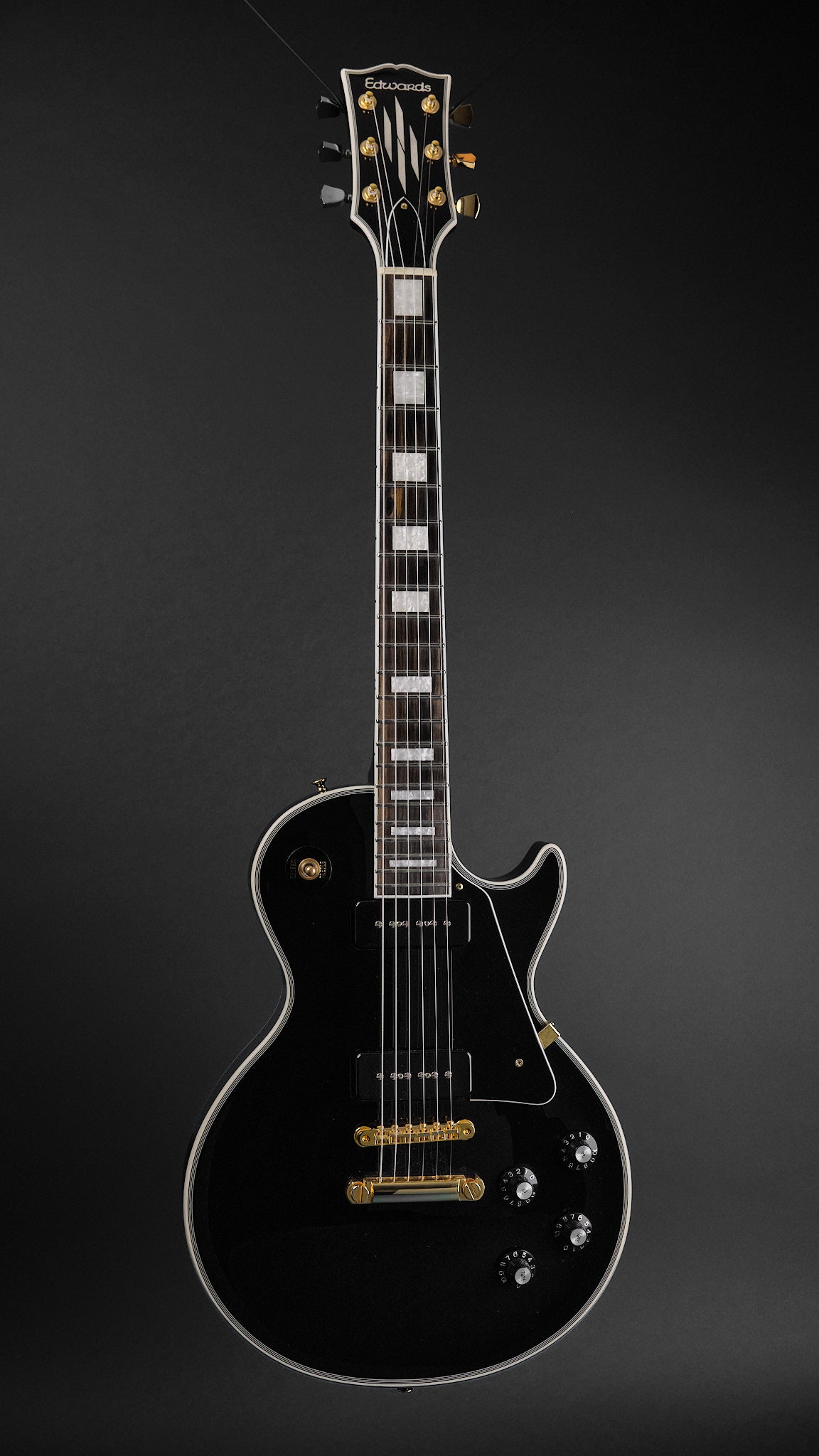 Edwards E-LP-130-CD/P Custom Black (Second-Hand) – Replay Guitars
