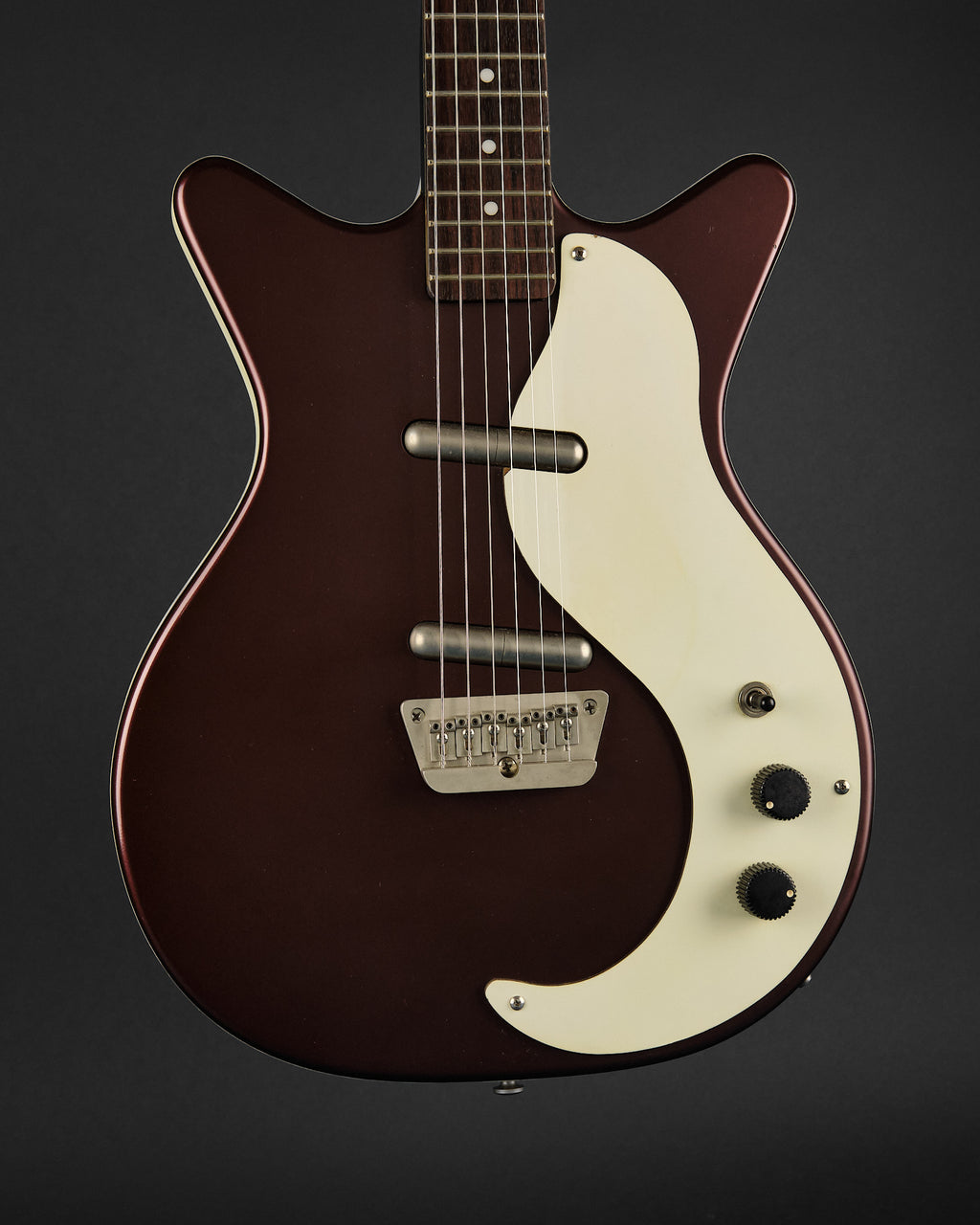 2000s Danelectro DC59 Burgundy Metallic