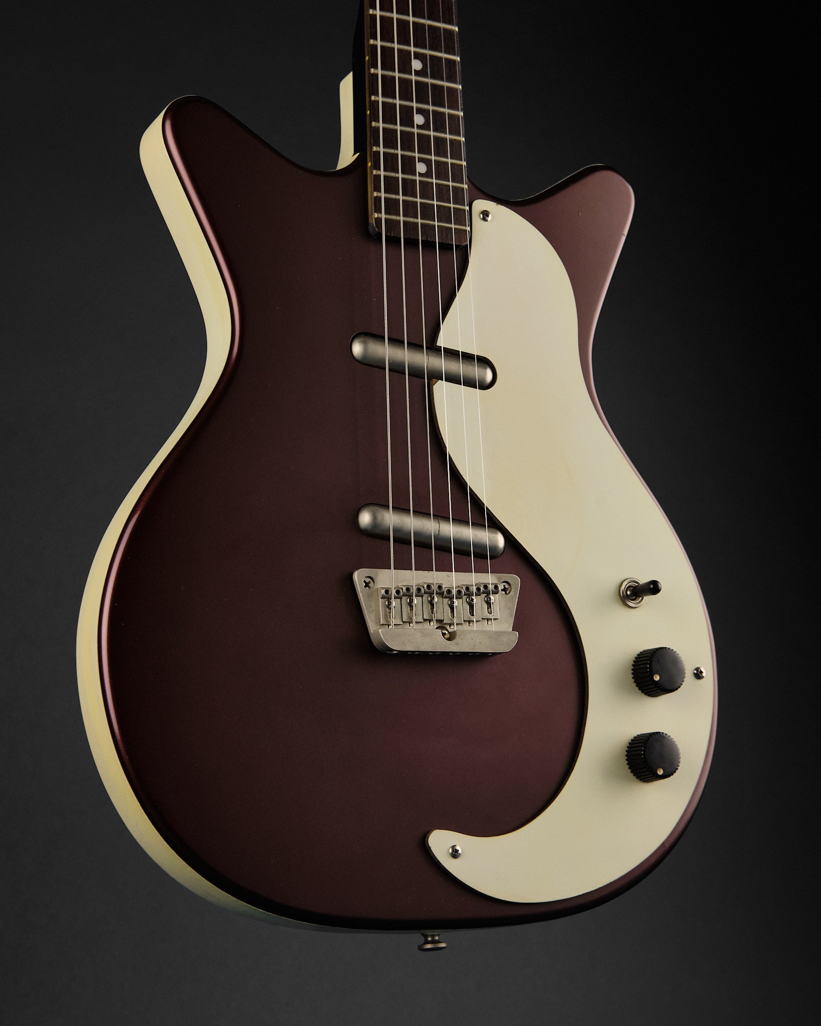 2000s Danelectro DC59 Burgundy Metallic