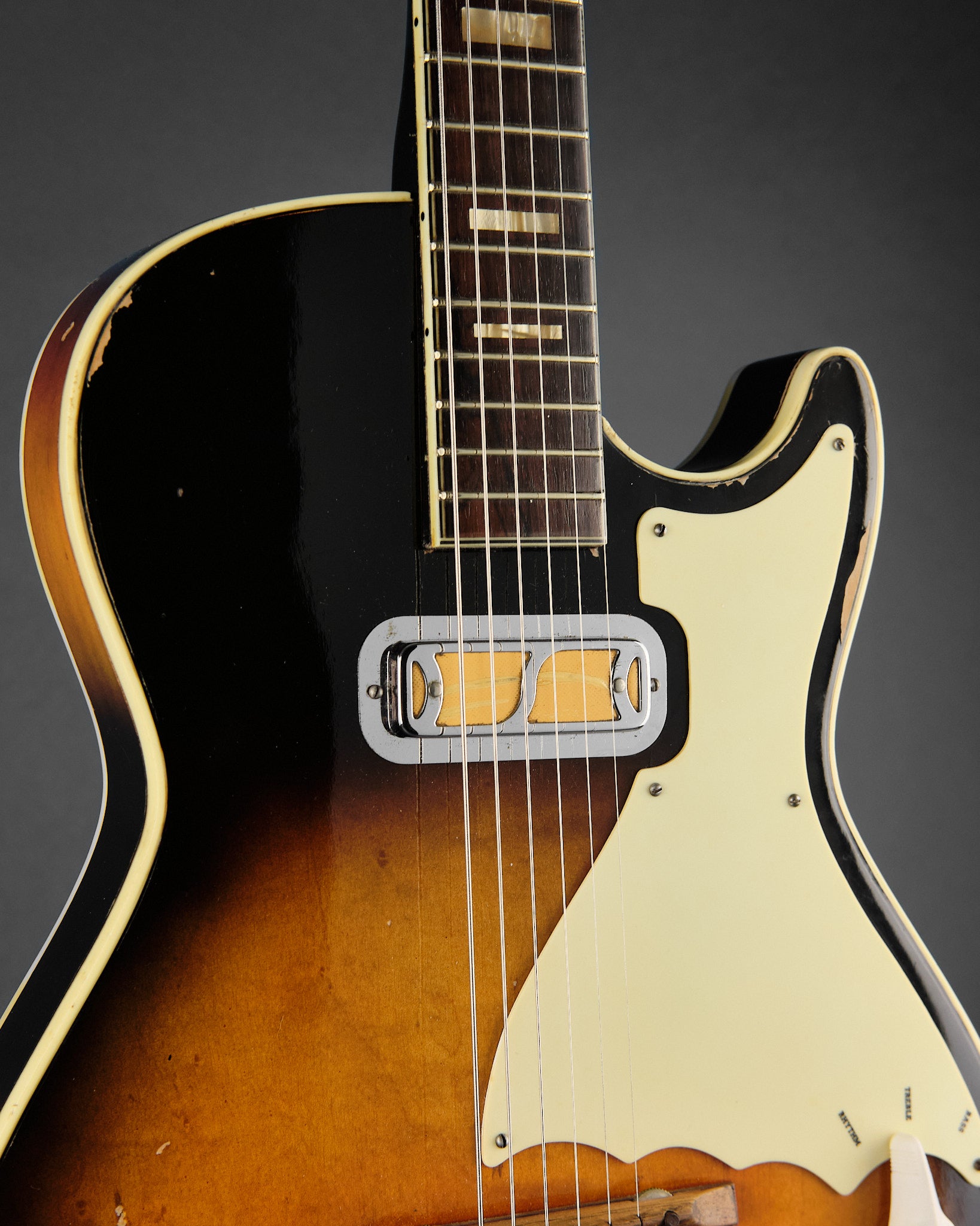 1960s Harmony H-47 Stratotone Mercury Sunburst