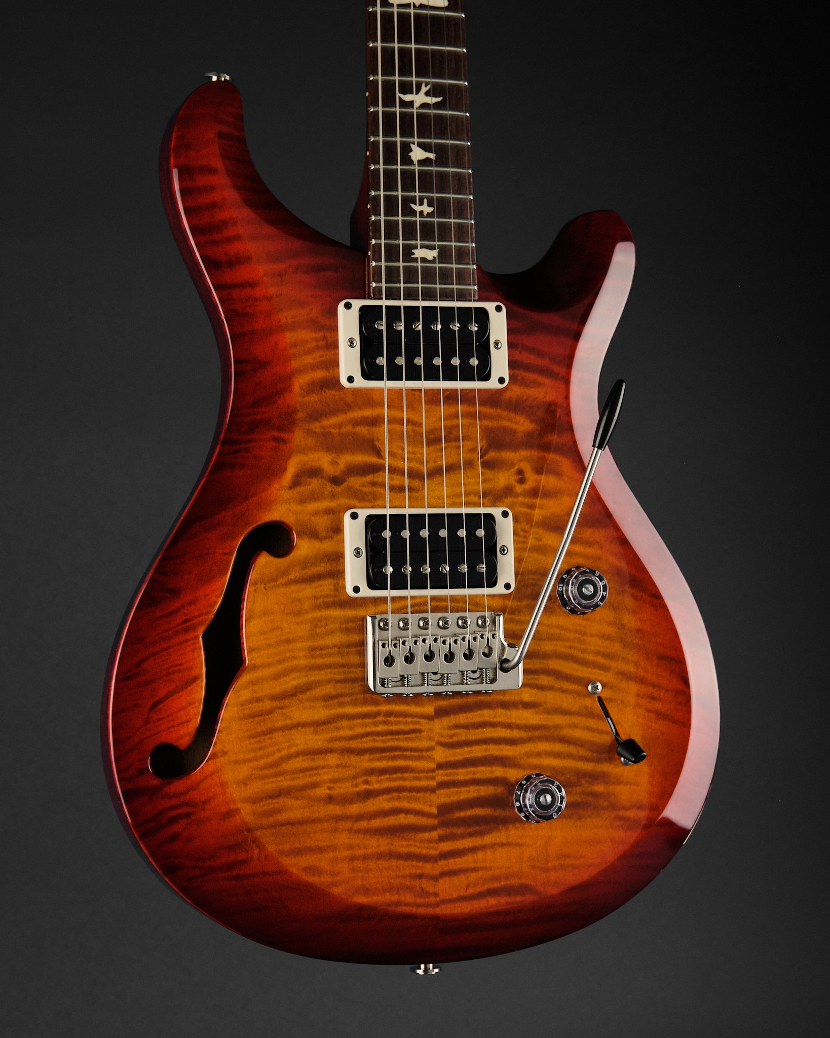 2020 PRS S2 Custom 22 Semi-Hollow Dark Cherry Sunburst