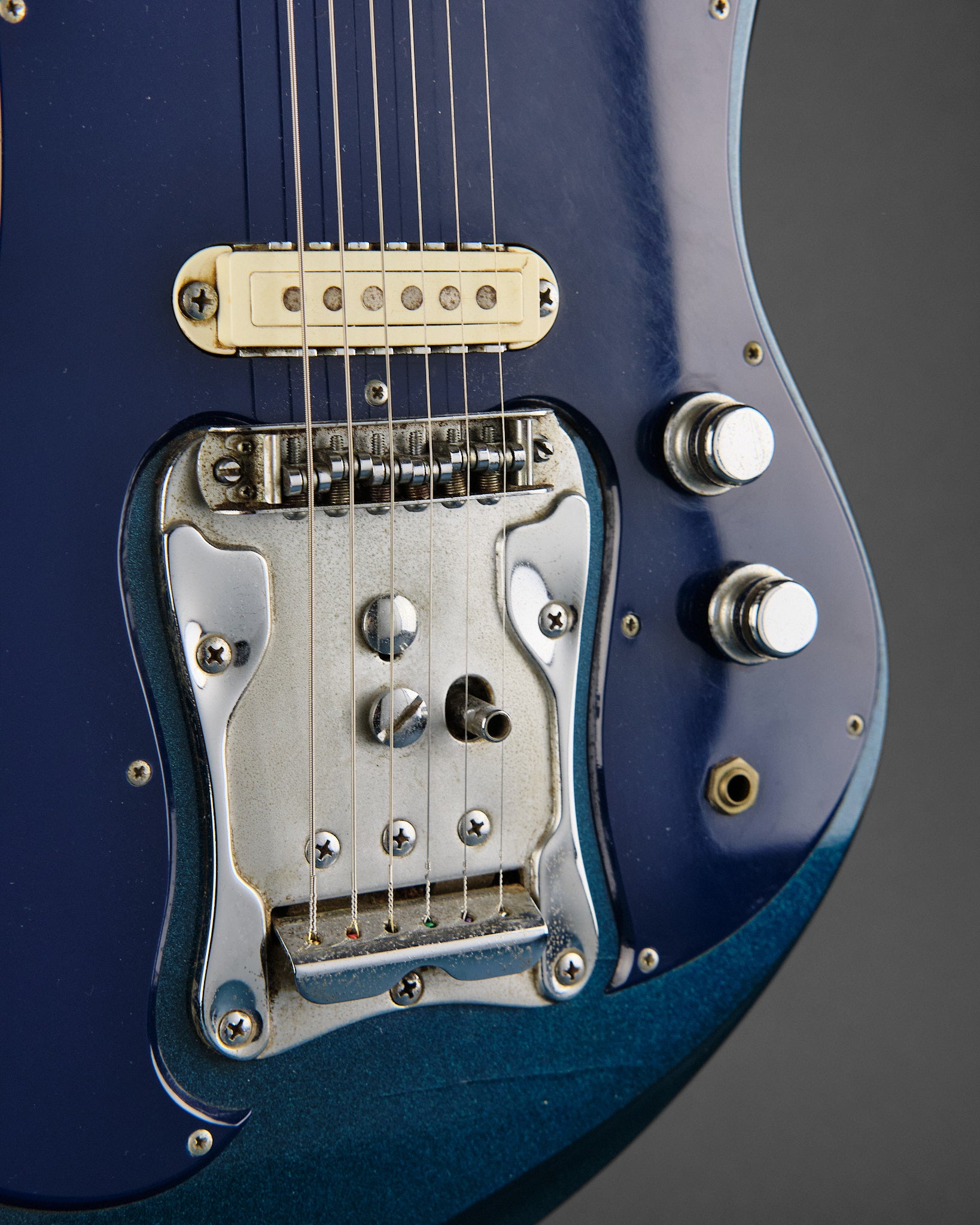 1960s Guyatone LG-350 Sharp 5 Metallic Blue