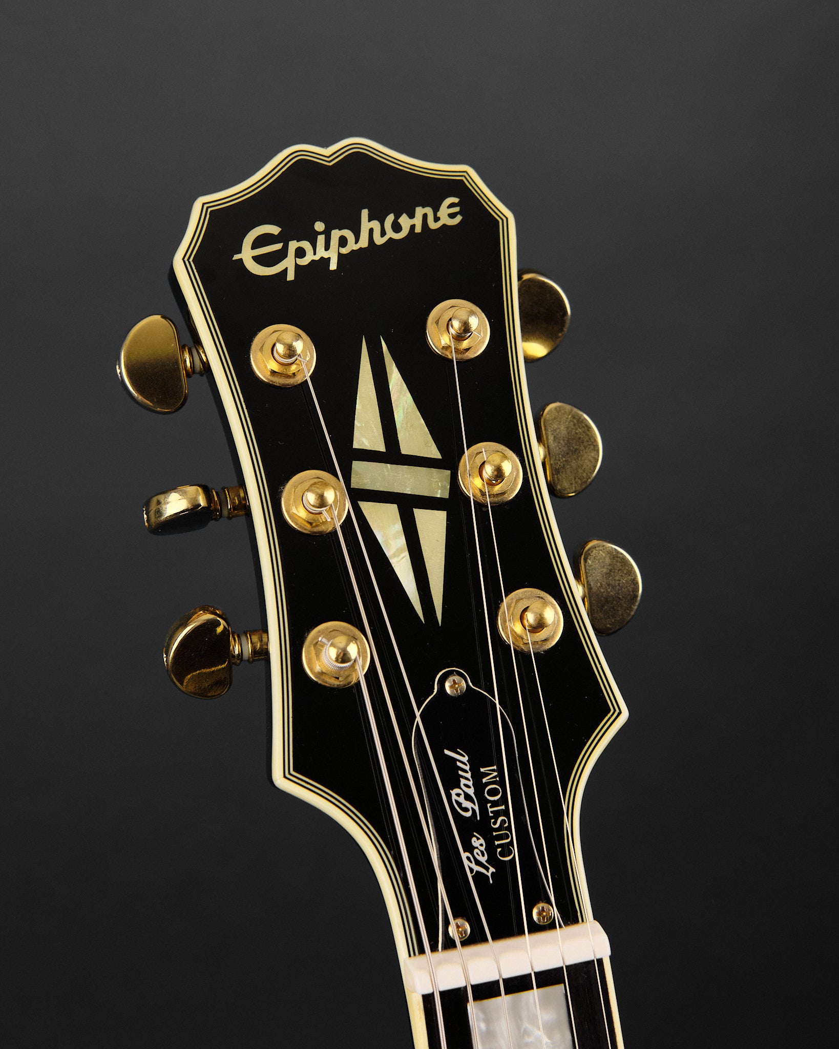 2012 Epiphone Les Paul Custom Blackback Antique Ivory