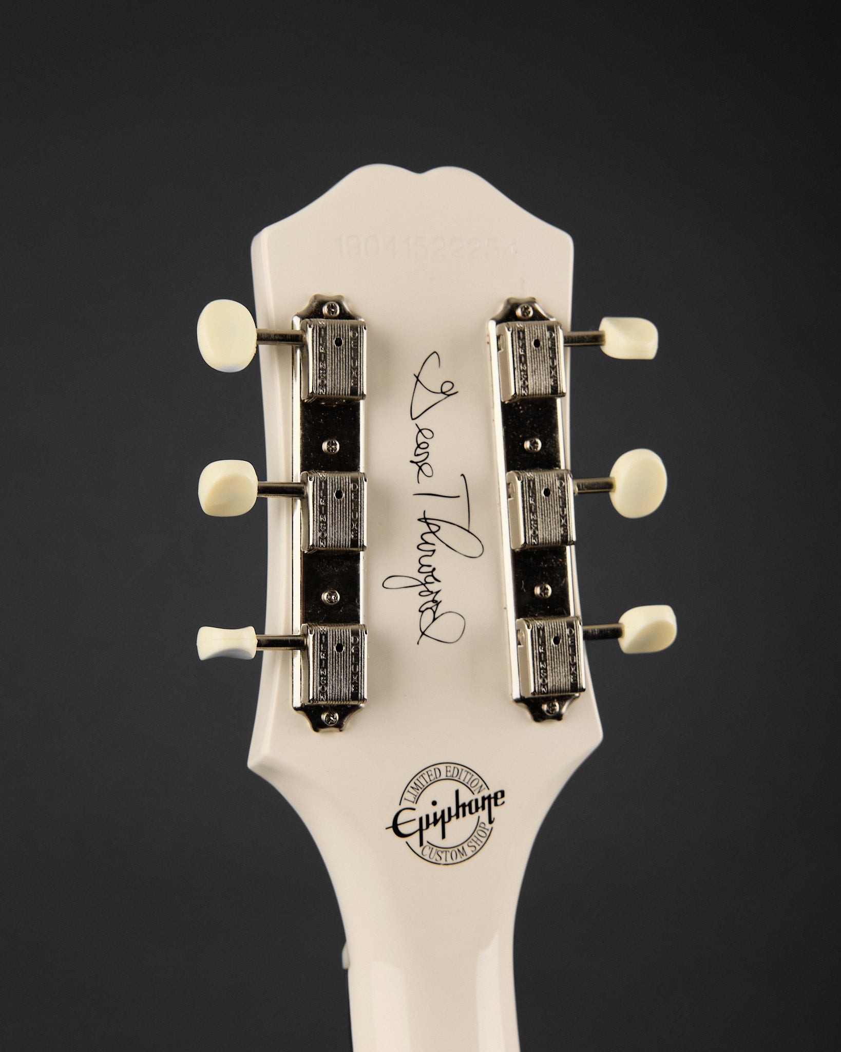 2019 Epiphone George Thorogood Signature White Fang ED-125 TDC Bone White