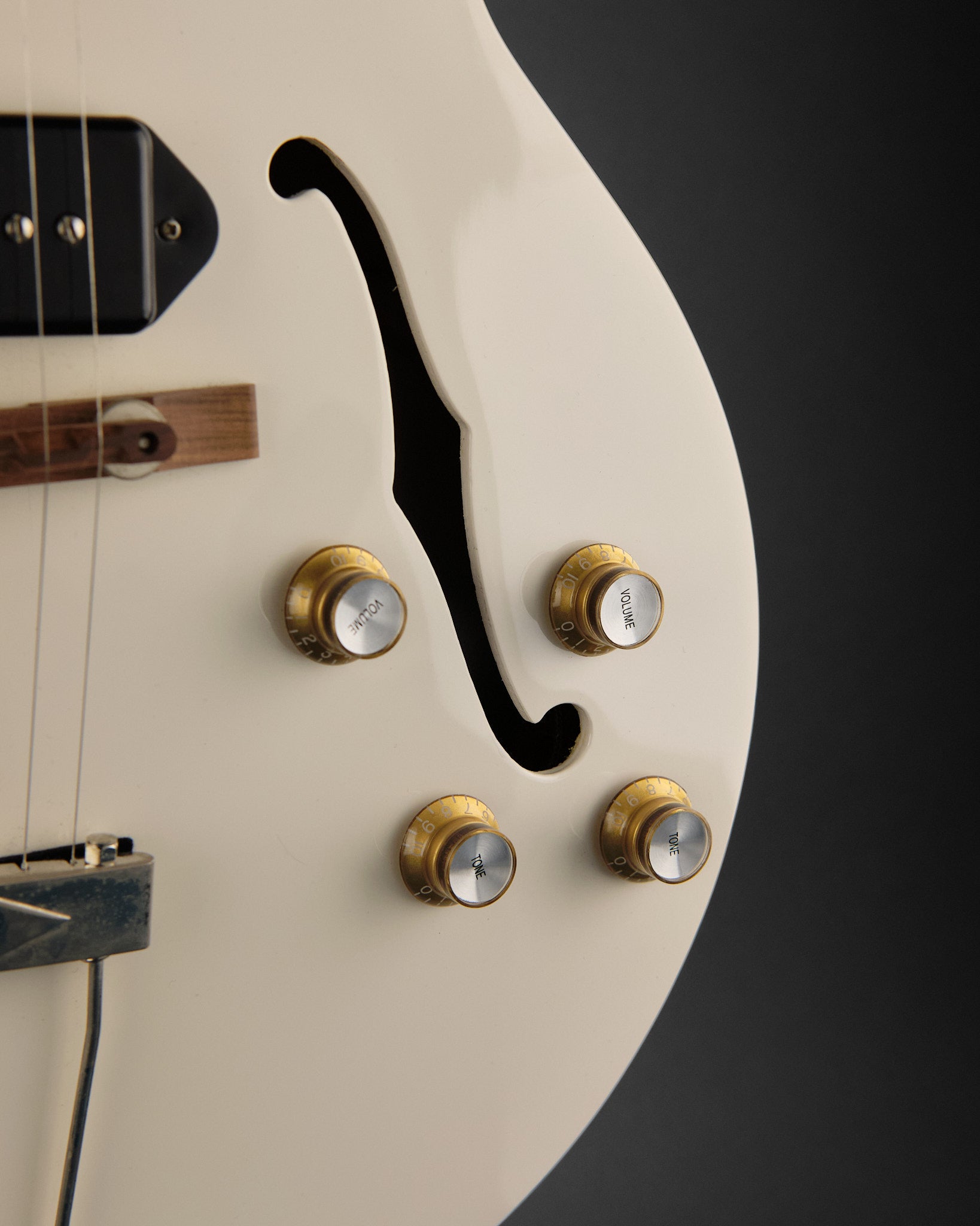 2019 Epiphone George Thorogood Signature White Fang ED-125 TDC Bone White