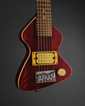 1980s Hondo Chiquita Travel Guitar Red