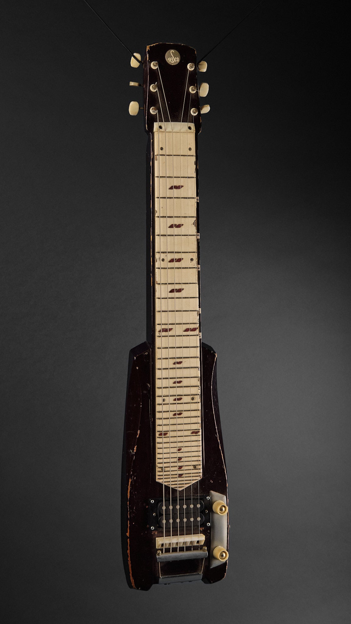 1960s Teisco Model P Lap Steel Red