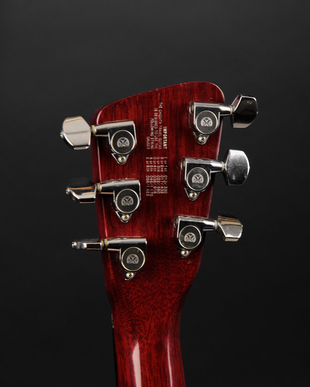 1980s Hondo Chiquita Travel Guitar Red