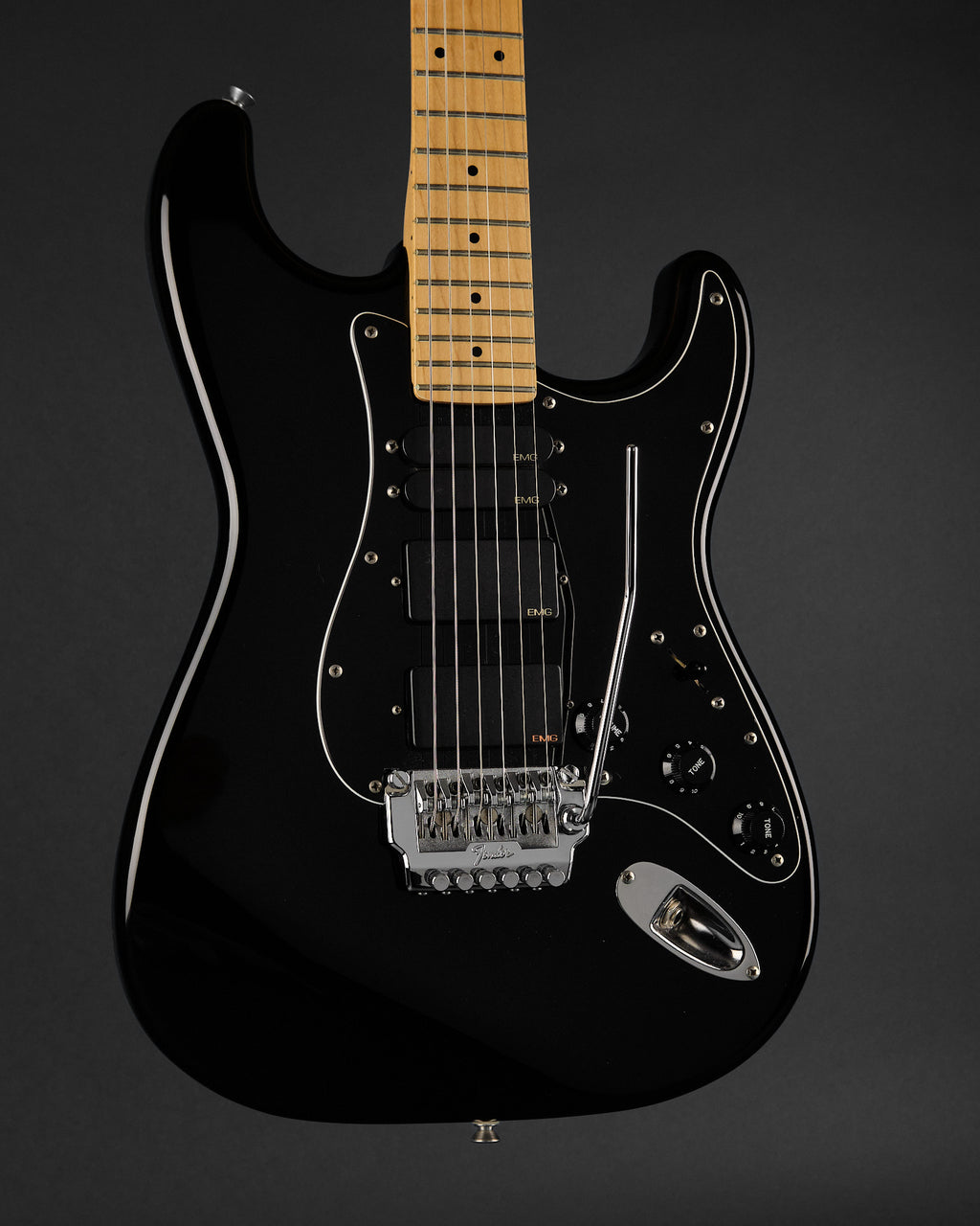 1980s Fender MIJ Contemporary Series Stratocaster Black