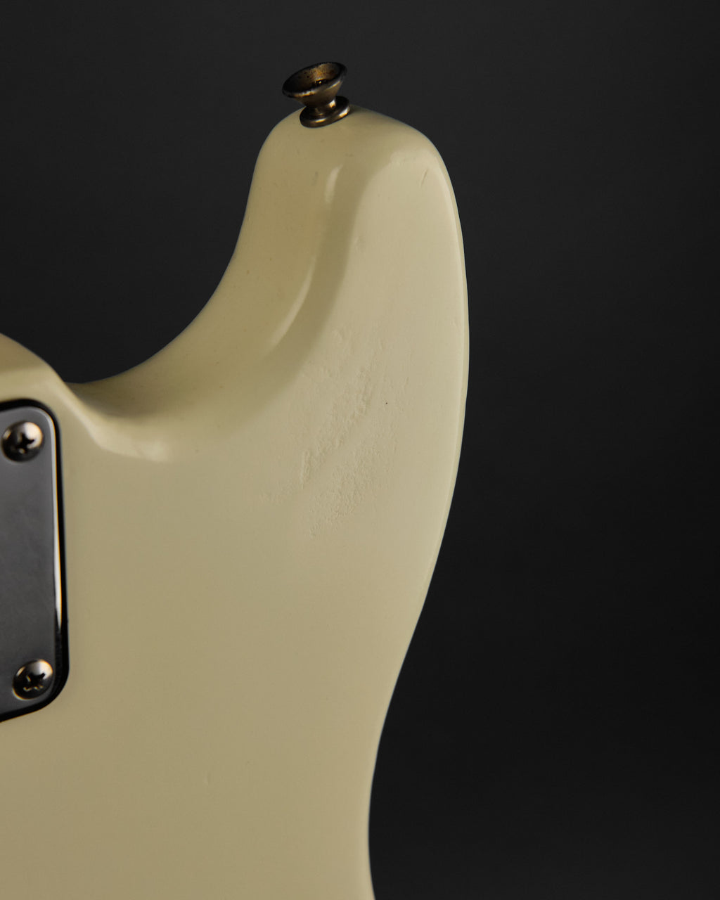 1979 Fender Musicmaster Bass White Refin