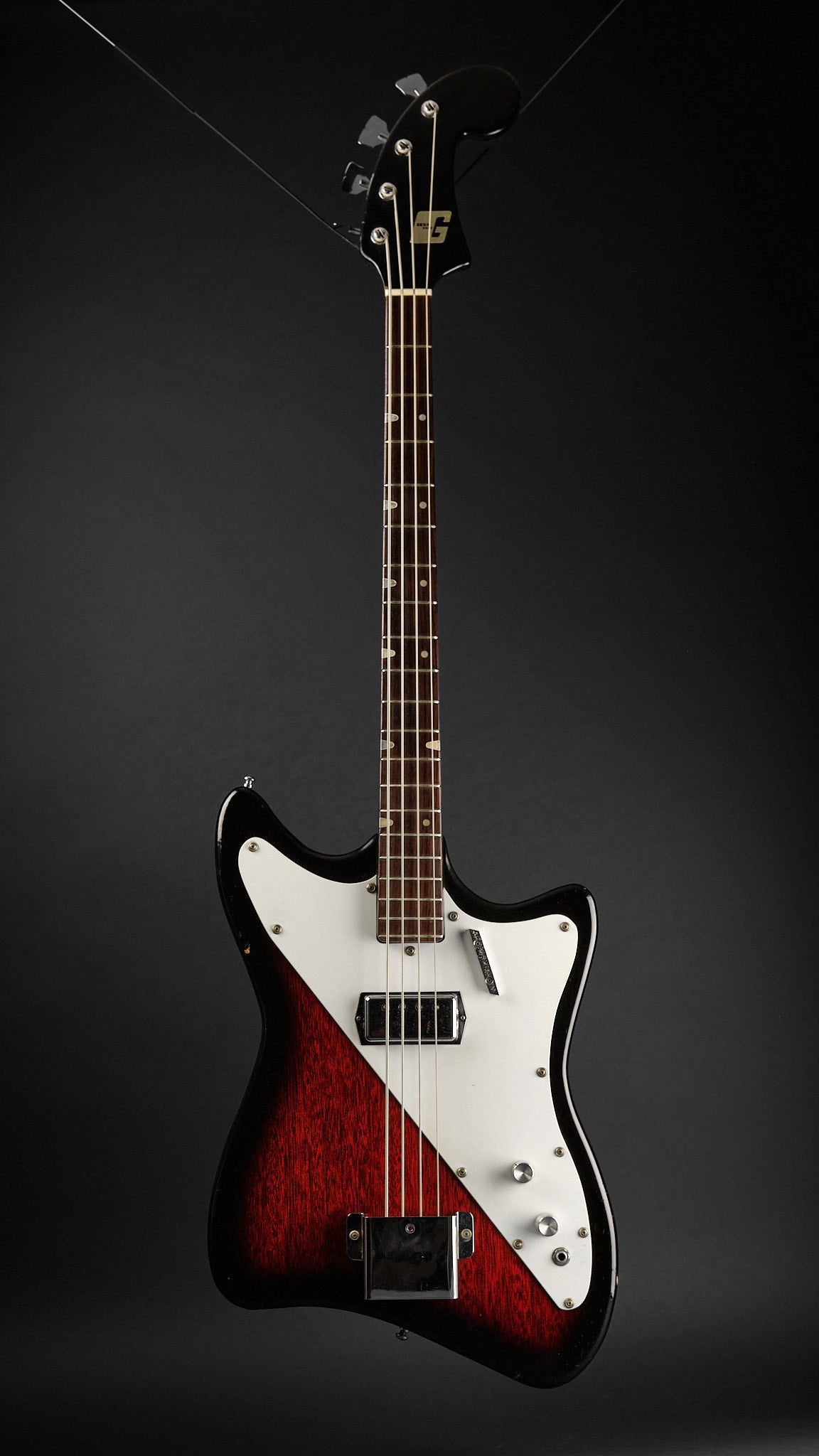 1960s Guyatone EB-8 Red Burst