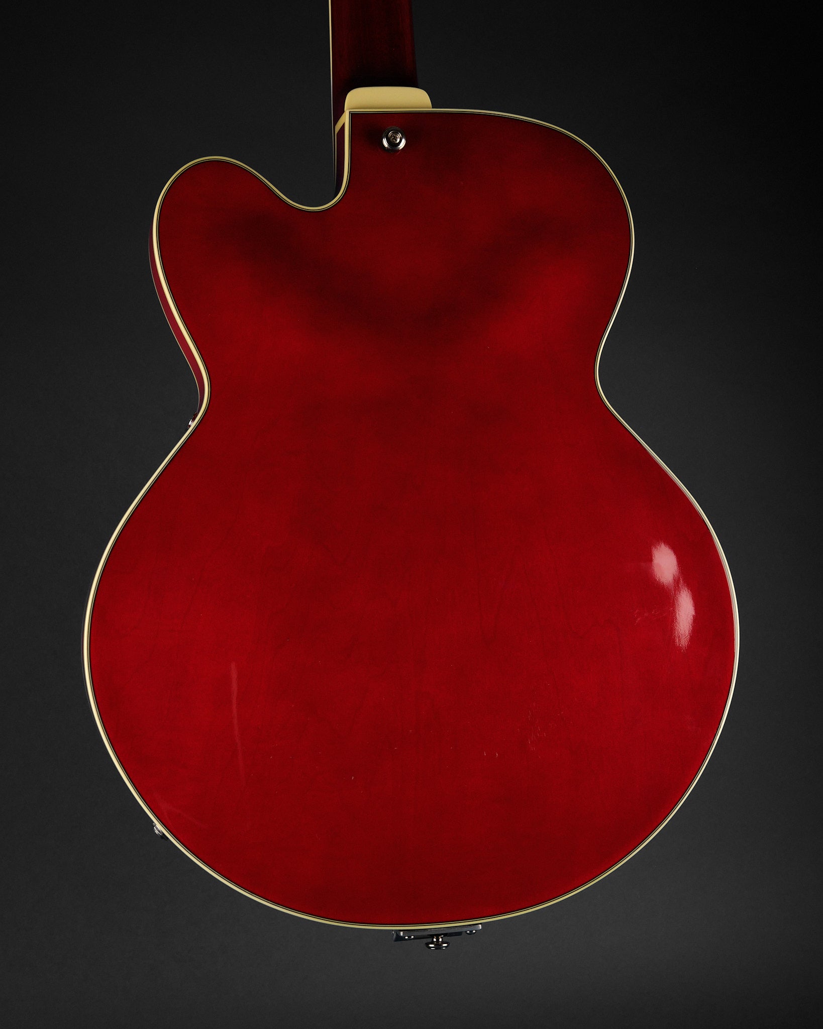 2003 Ibanez Artcore AFS-75T Transparent Cherry Red - body back | Replay Guitars
