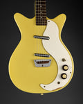 1990s Danelectro DC-59 Daddy-O Yellow - body front | Replay Guitars