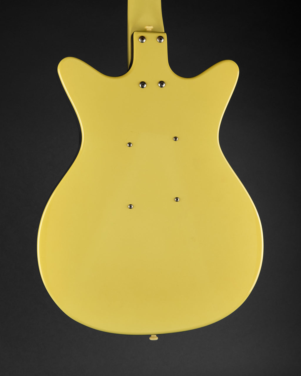 1990s Danelectro DC-59 Daddy-O Yellow - body back | Replay Guitars