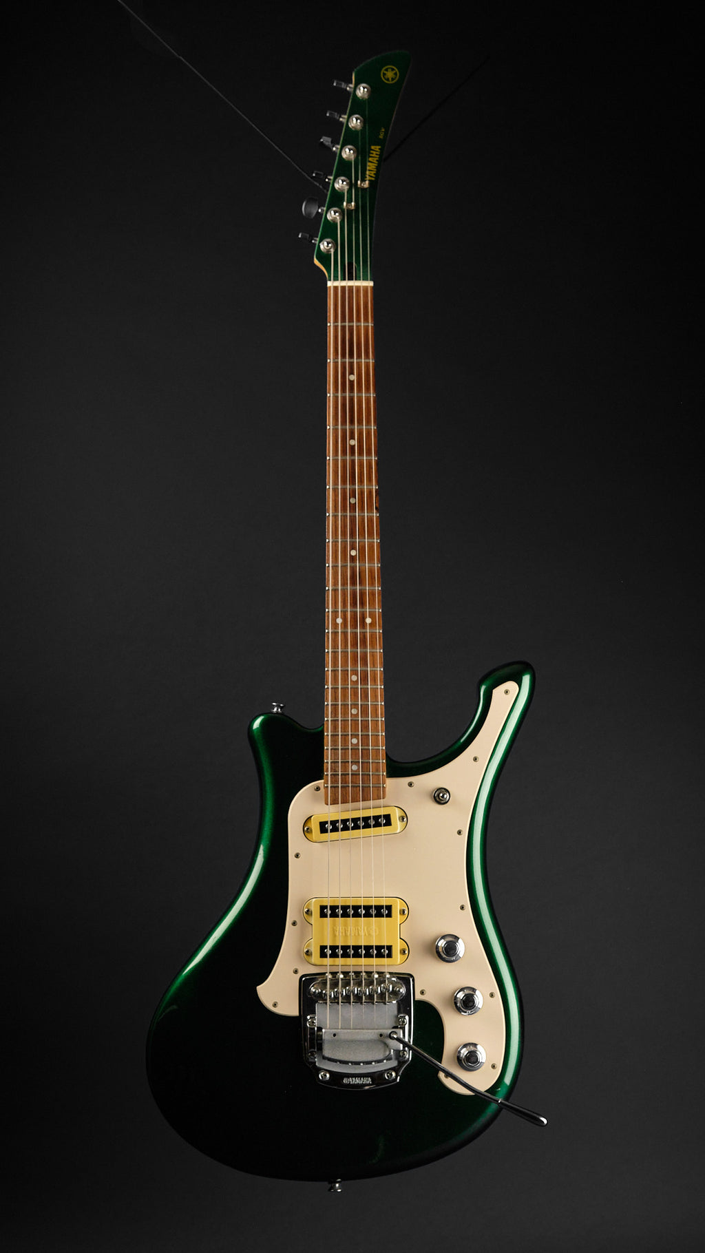 2000 Yamaha SGV-300 Flying Samurai Metallic Green - full front | Replay Guitars