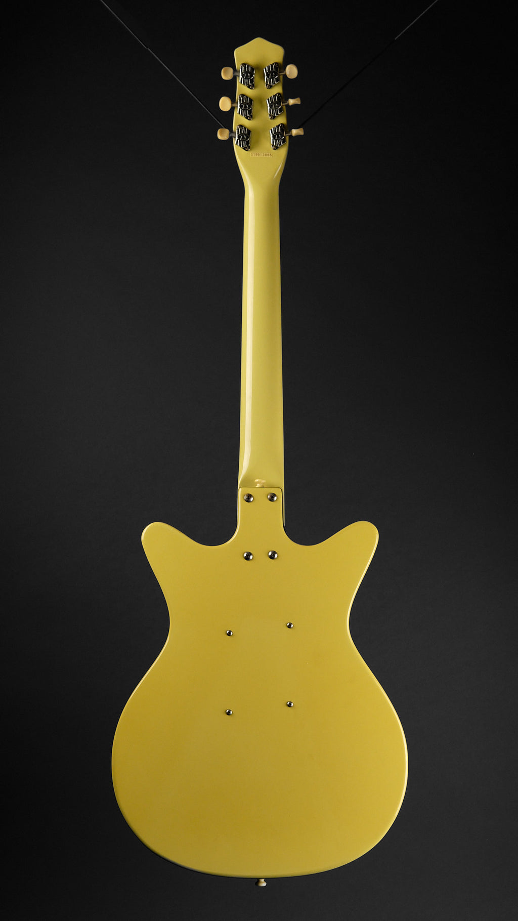 1990s Danelectro DC-59 Daddy-O Yellow - full back | Replay Guitars