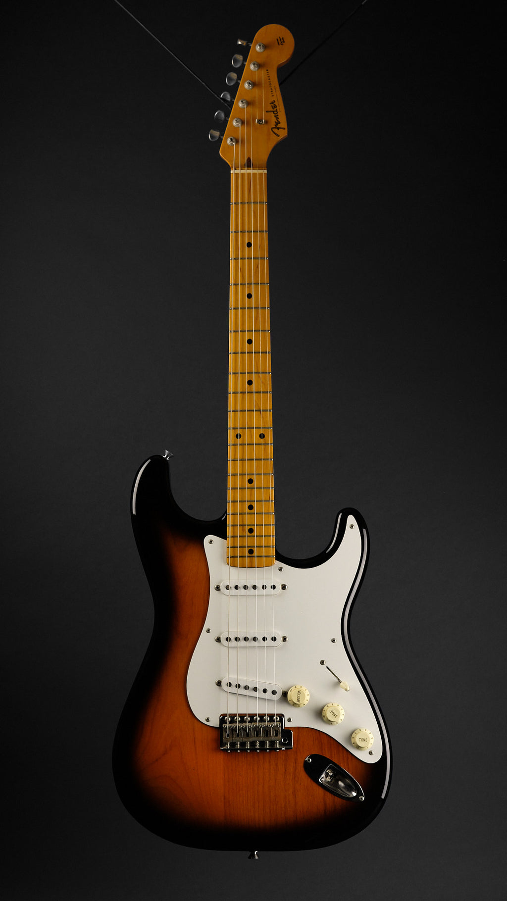 2000s Fender CIJ ST57-58US Stratocaster Sunburst - full front | Replay Guitars