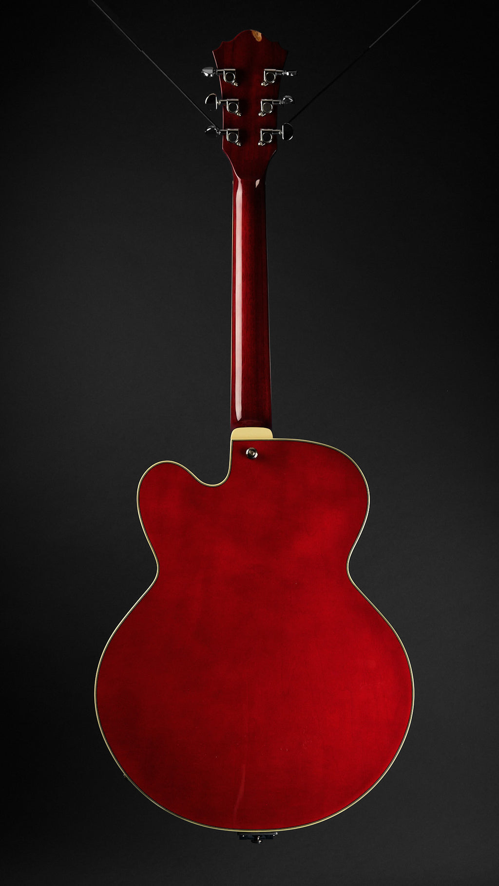2003 Ibanez Artcore AFS-75T Transparent Cherry Red - full back | Replay Guitars