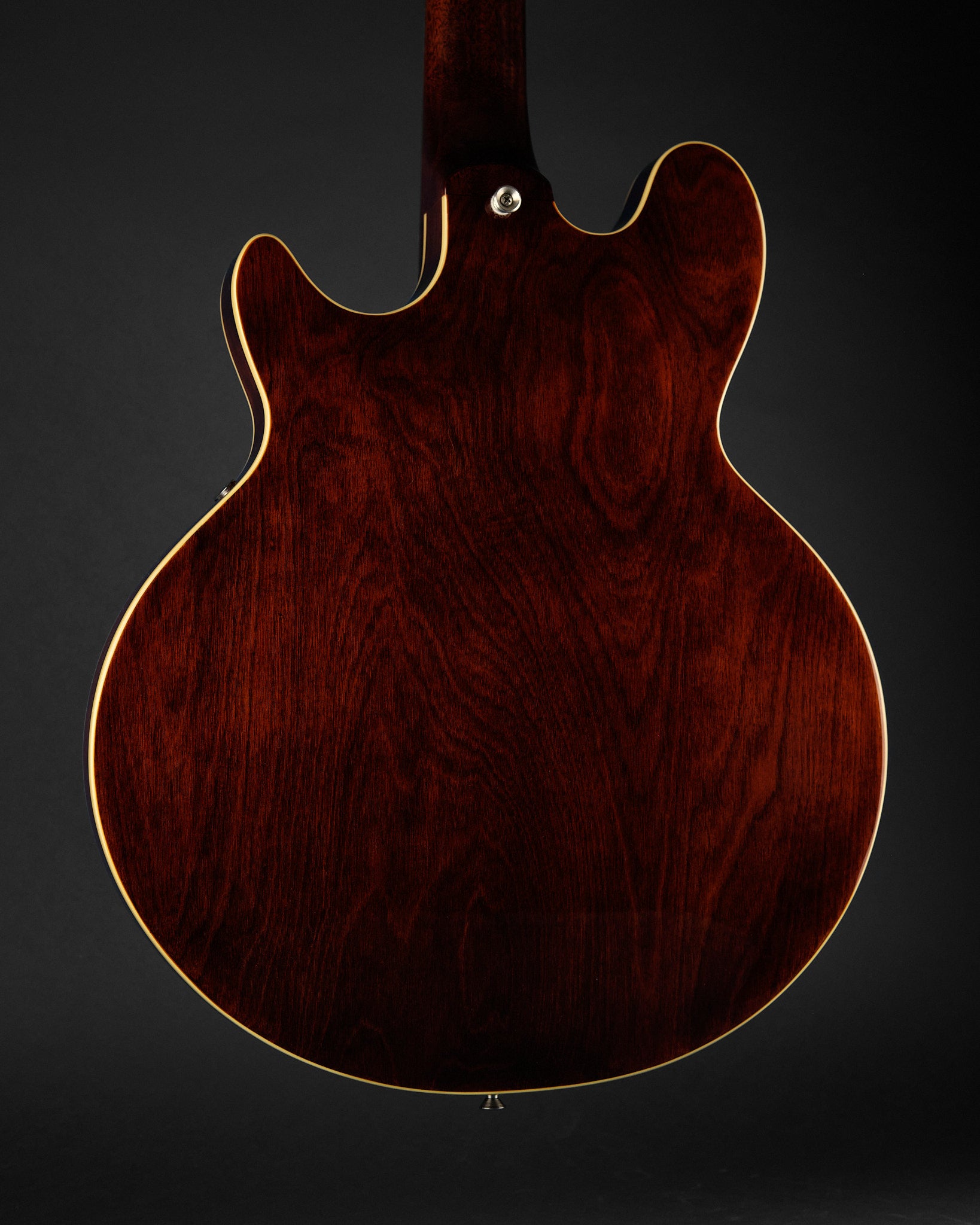 2022 Epiphone Jack Casady Bass Sparkling Burgundy - body back | Replay Guitars