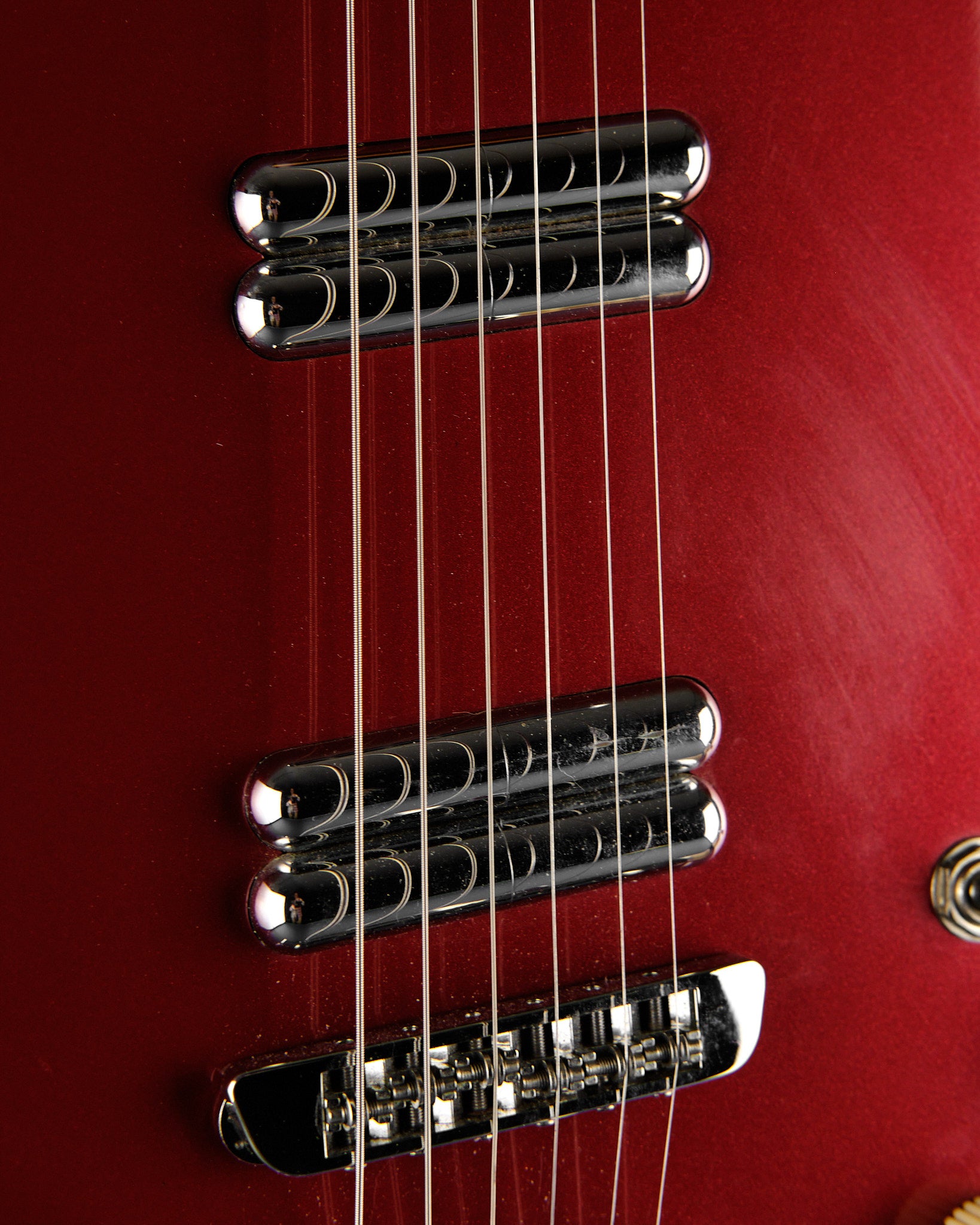 Danelectro Hodad with Tremolo Red (Second-Hand) - detail photo 2 | Replay Guitars