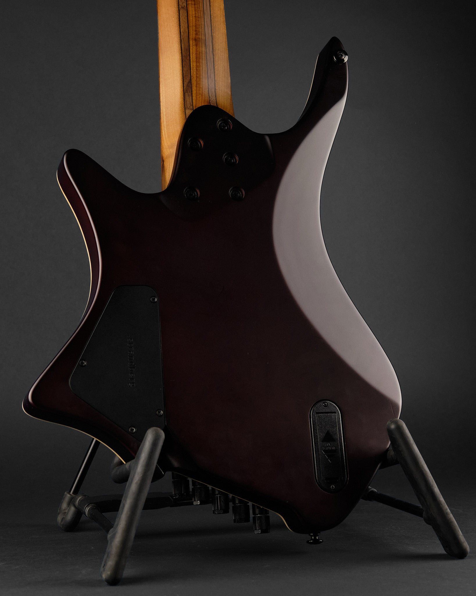 2023 Strandberg Boden Bass Standard 5 String Natural Satin - headstock front | Replay Guitars