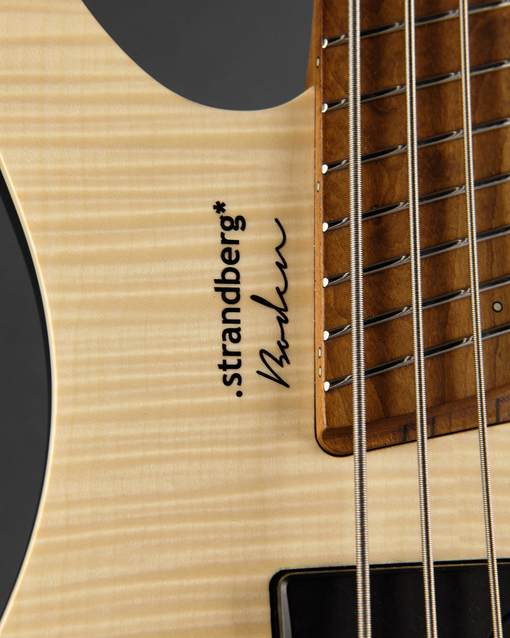 2023 Strandberg Boden Bass Standard 5 String Natural Satin - headstock back | Replay Guitars