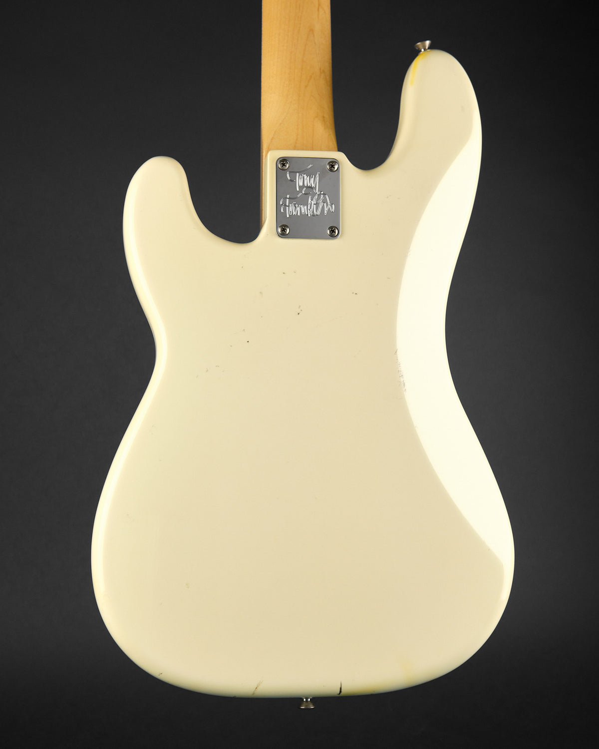 2009 Fender Tony Franklin Fretted Precision Bass Olympic White