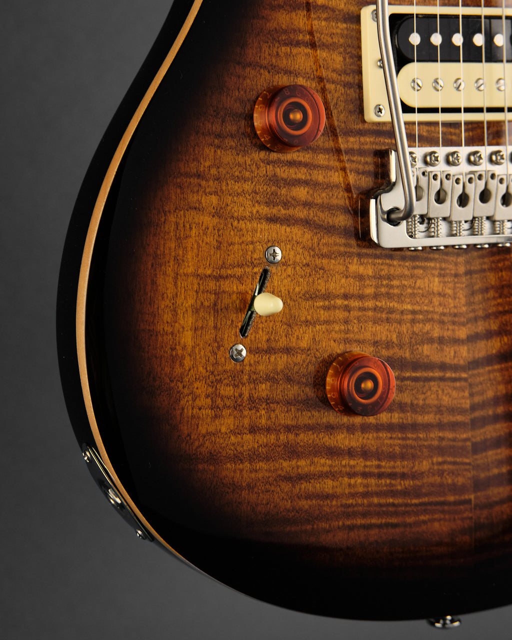 2021 PRS SE Custom 24 Left-Hand Black Gold Burst