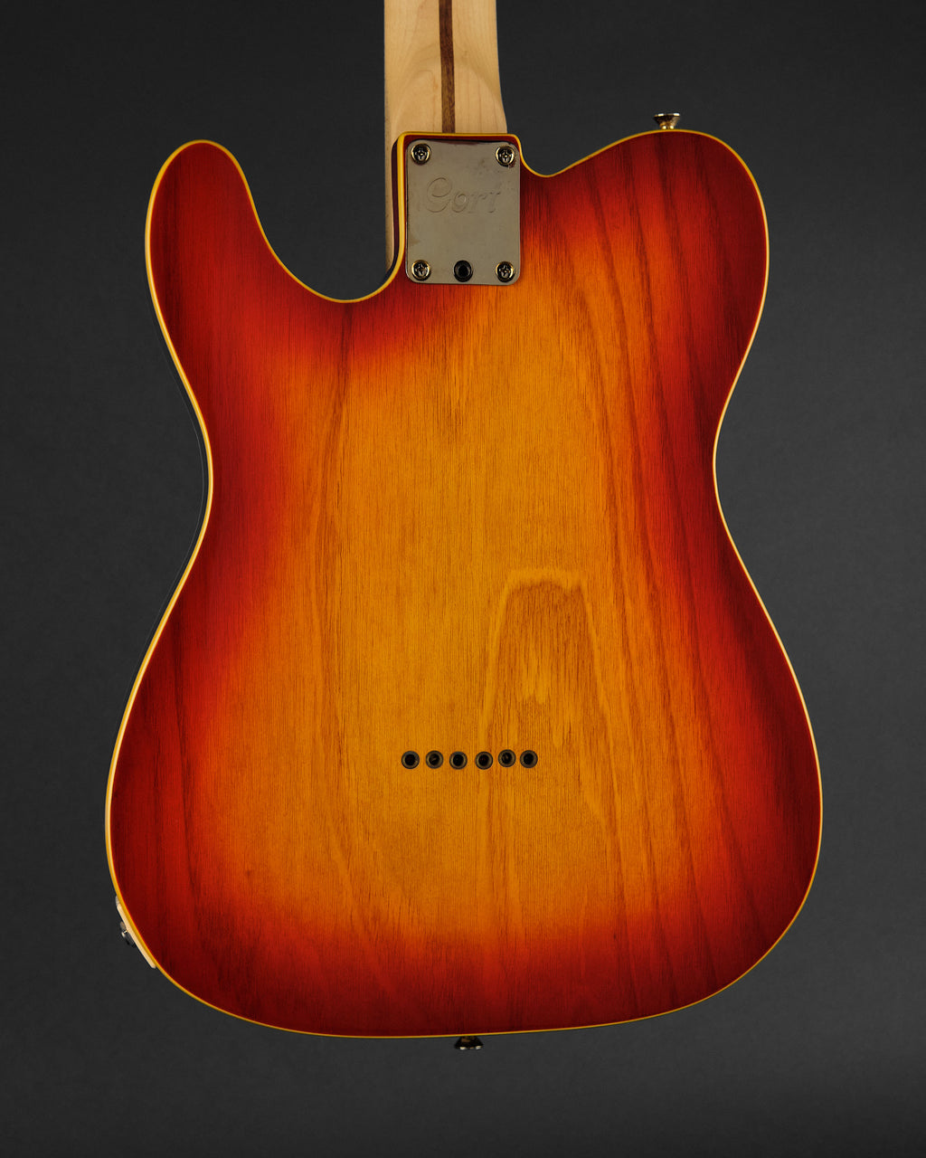 1990s Cort Custom T-Style Cherry Sunburst