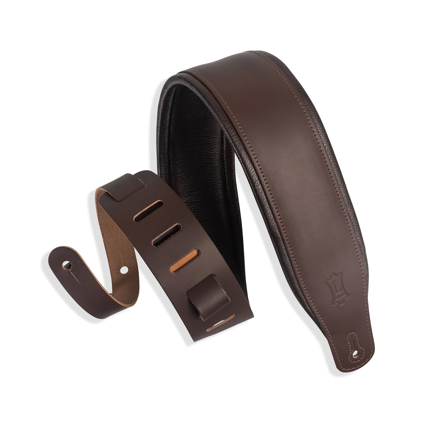Levy's Favorite 3" Padded Leather Guitar & Bass Strap