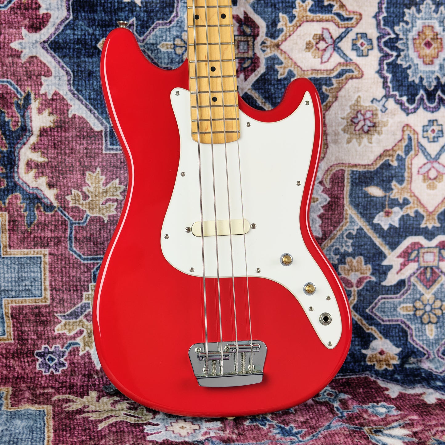 2005 Squier Affinity Bronco Bass Torino Red