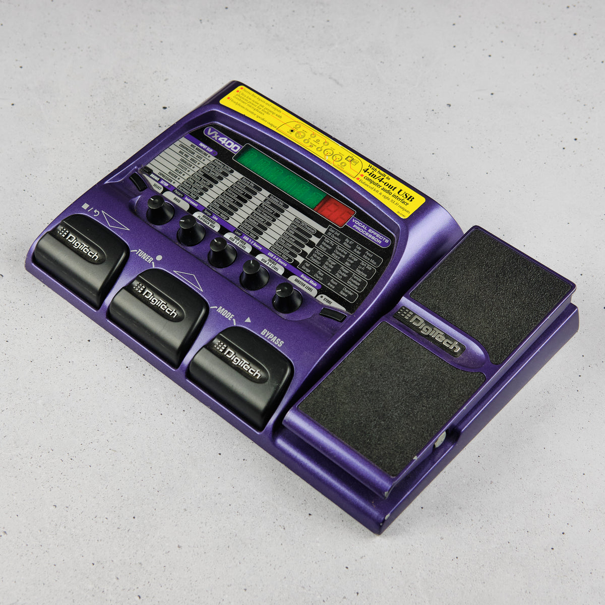 Digitech VX400 Modeling Floor Processor – Replay Guitars
