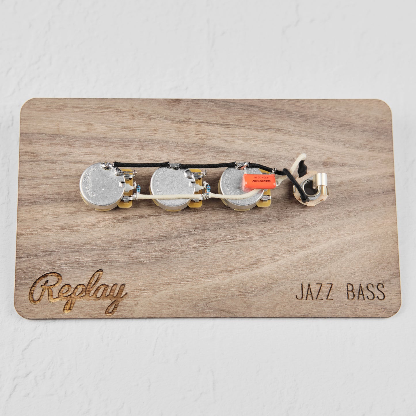 Replay Jazz Bass Pre-Wired Wiring Harness Kit