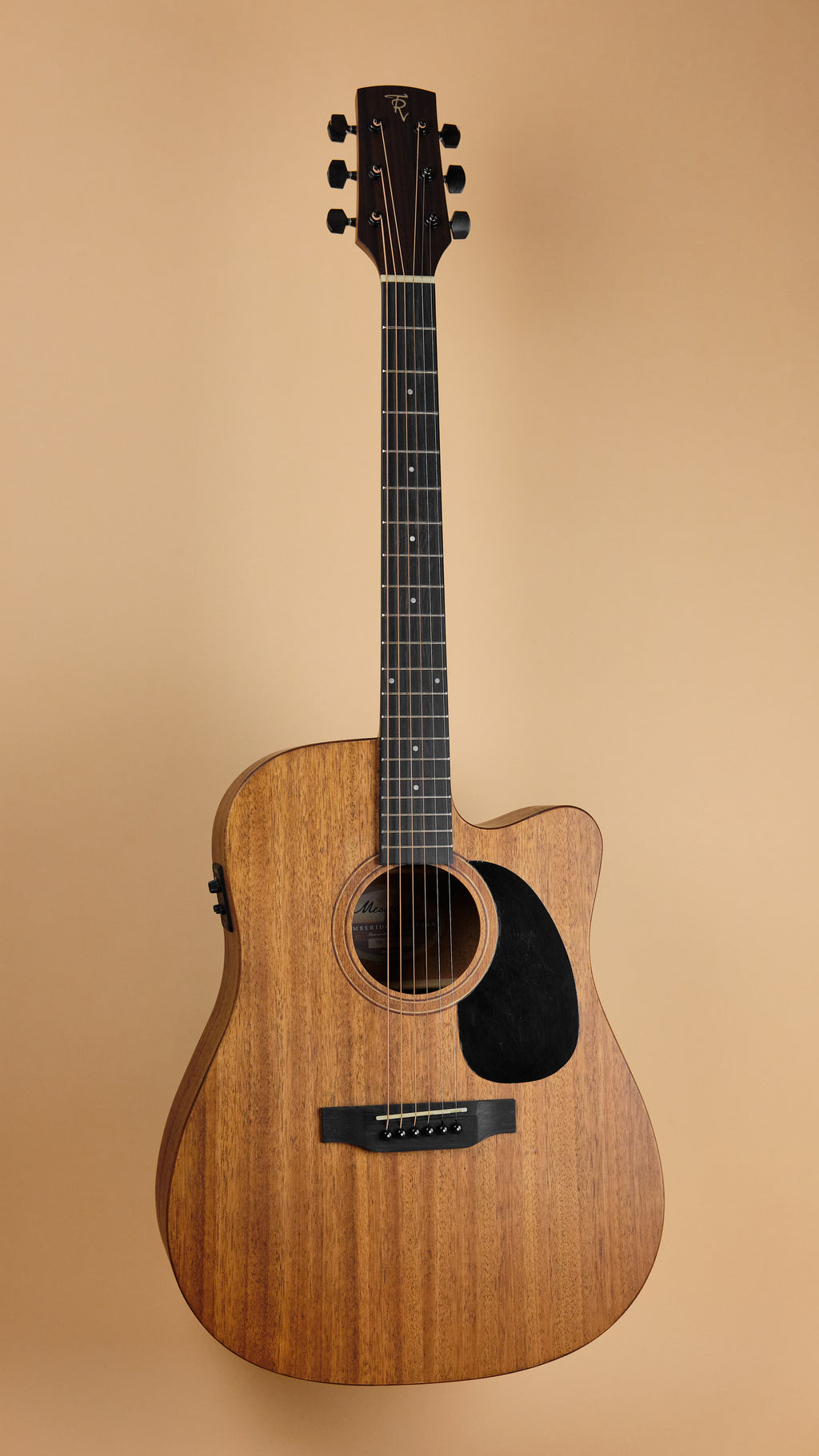 Timberide Timberidge 'Messenger Series' Mahogany Dreadnought Cutaway Natural Sat ...