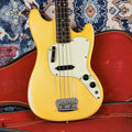 1975 Fender Musicmaster Bass Aged Olympic White