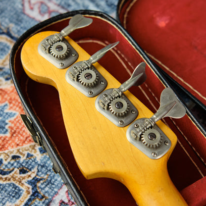 1975 Fender Musicmaster Bass Aged Olympic White