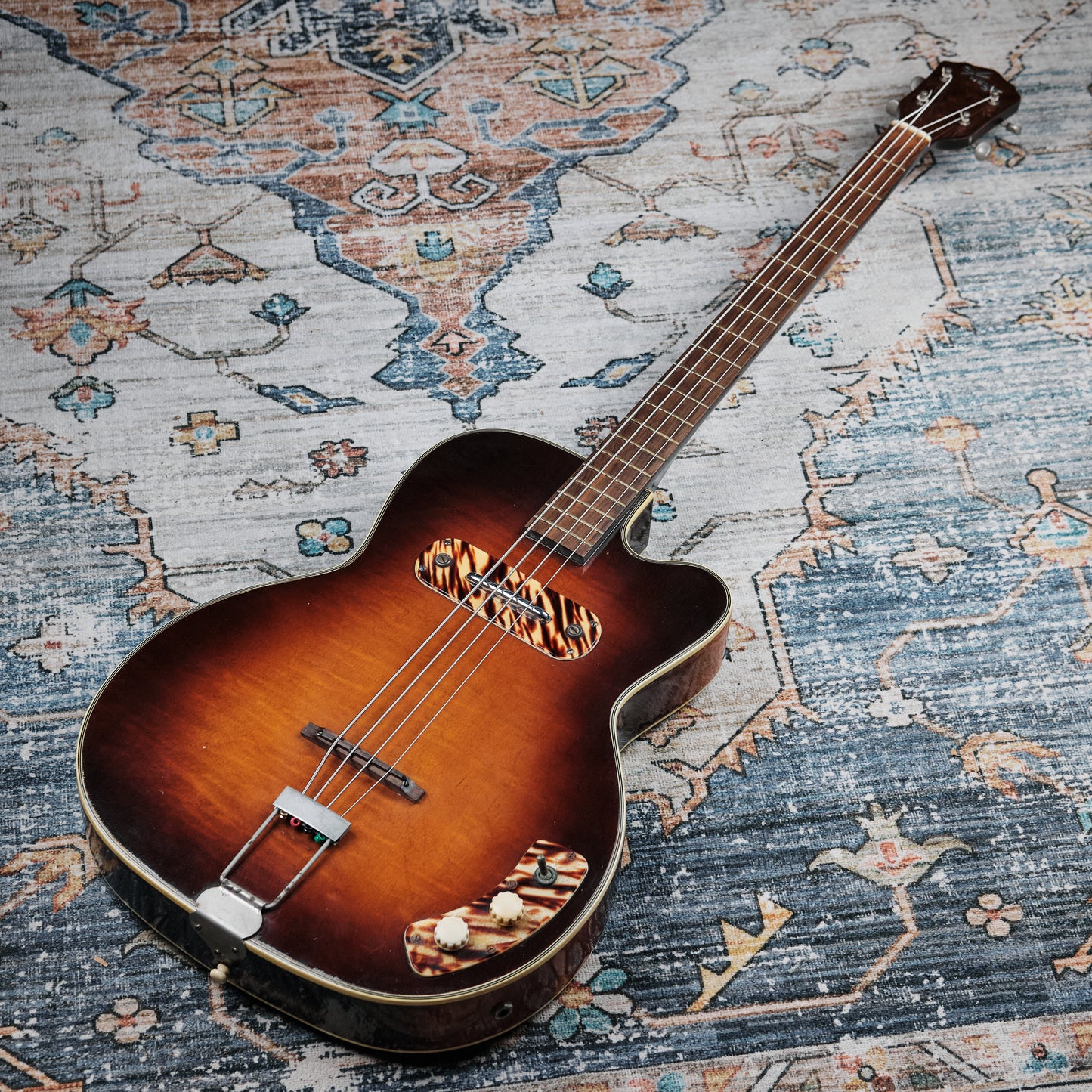 1950s Kay Pro Bass Sunburst