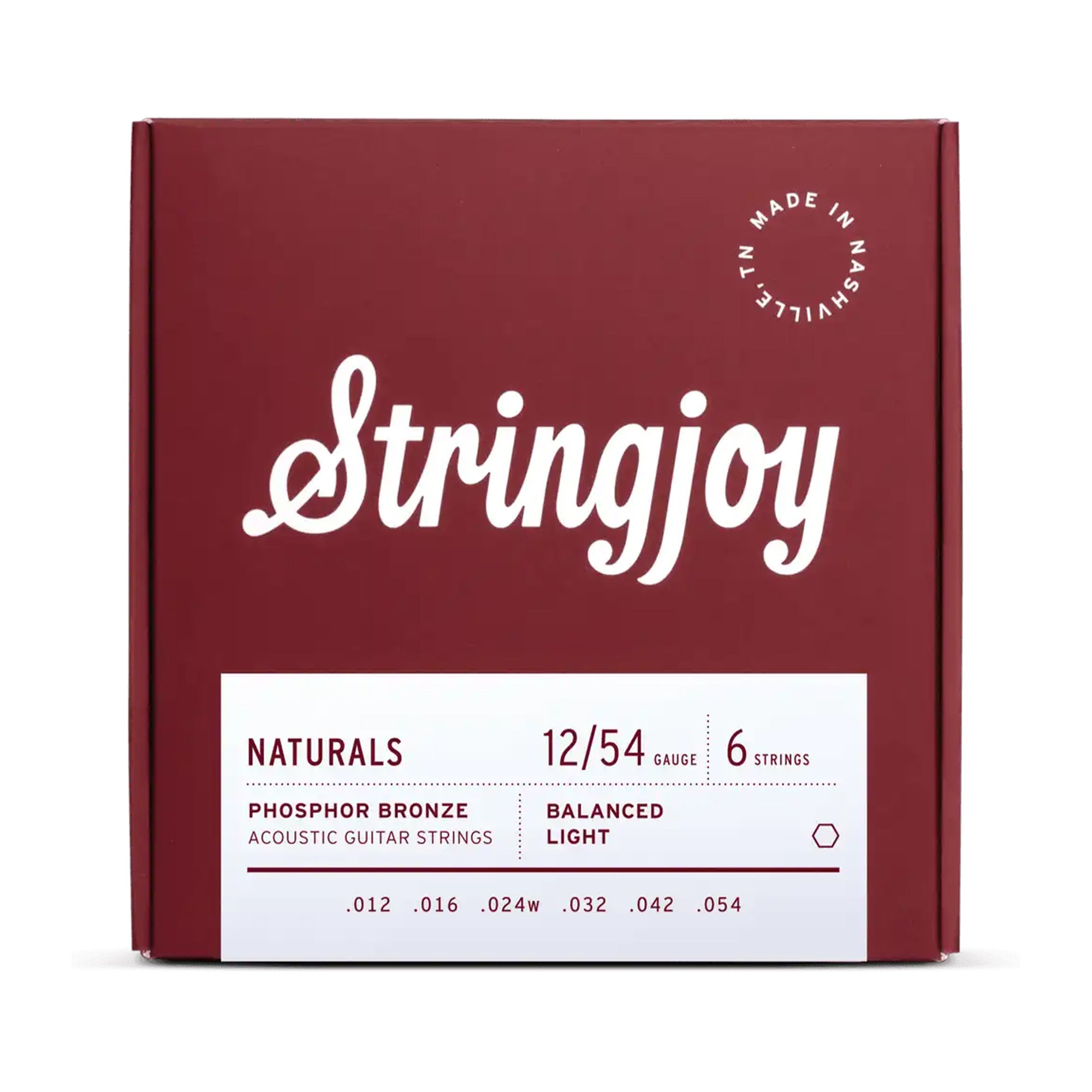 Stringjoy Naturals Phosphor Bronze Acoustic Guitar Strings