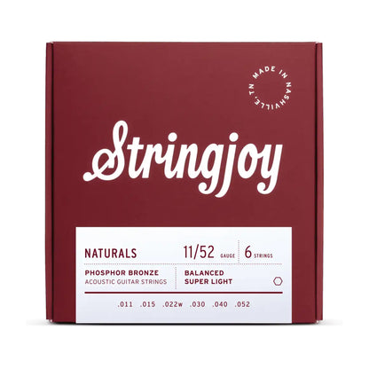 Stringjoy Naturals Phosphor Bronze Acoustic Guitar Strings