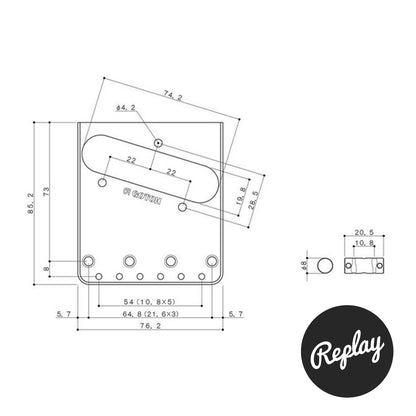 Gotoh BS-TC1S 'In Tune' Telecaster Bridge